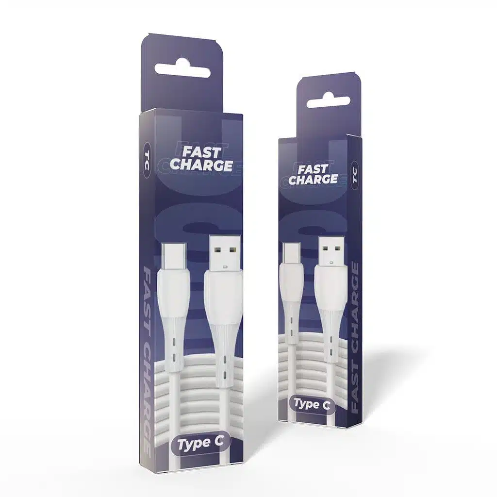 Cable Tipo C a USB Blanco Economico - MODS-600
