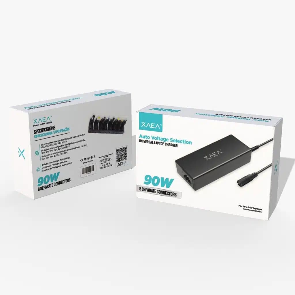 Cargador Universal Automatico Notebook 8 Pines 90w - Xaea - MODX-00D6