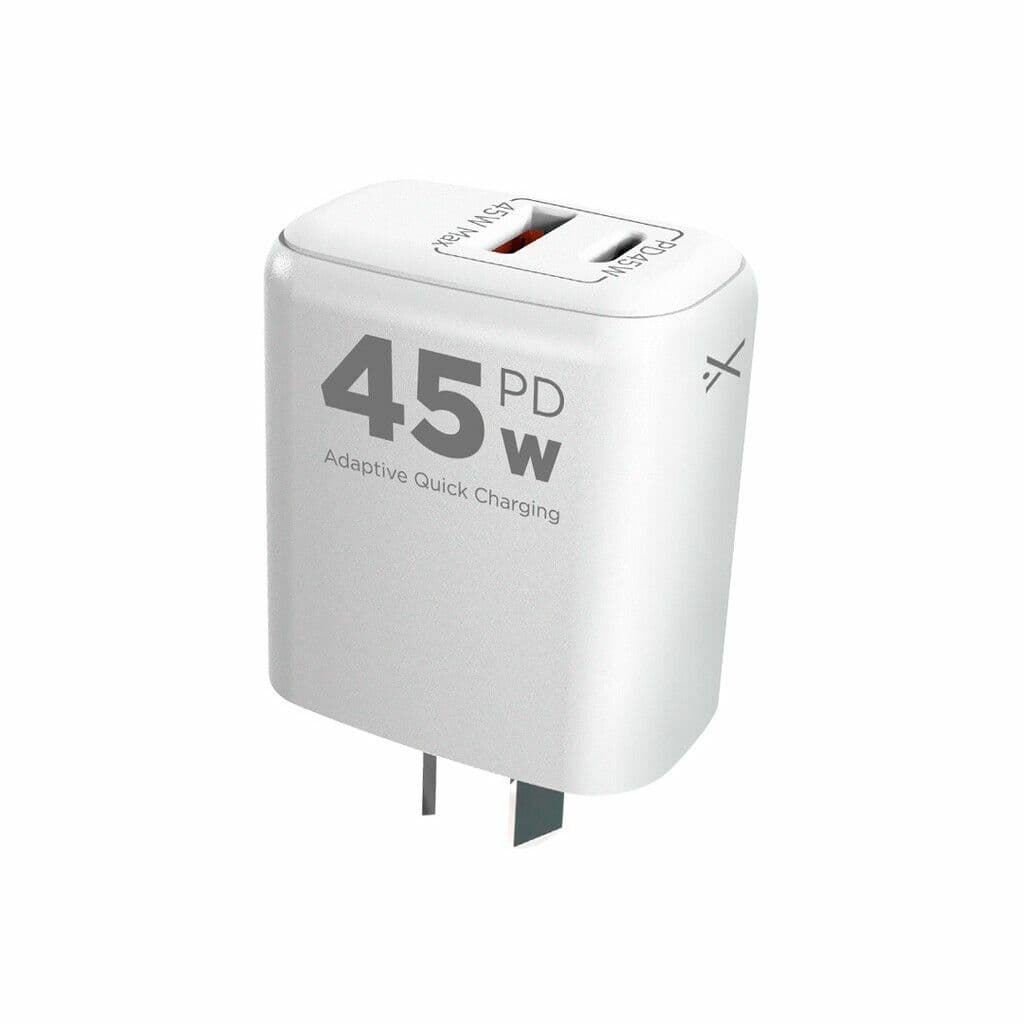 Cargador USB + Tipo C PD 45w Sin Cable  Optimum PREMIUM - Xaea - MODX-B016