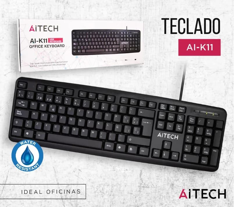Teclado cableado USB - AITECH